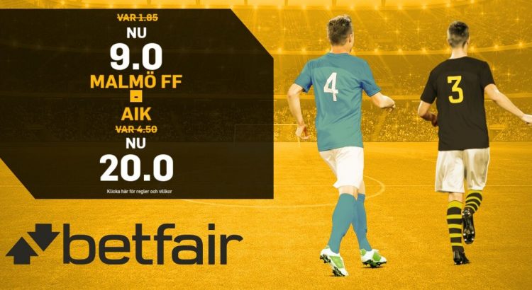 boostade odds MFF-AIK betfair