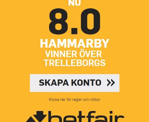 Hammarby Trelleborg boost Betfair