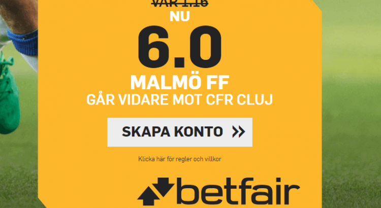 Malmö Cluj boost Betfair